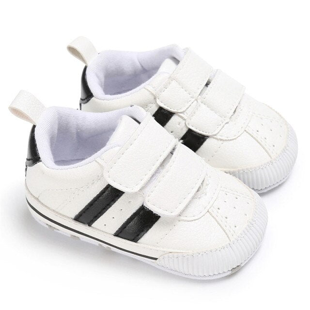Low Top Anti-Slip Soft Leather Breathable Sneakers for Girls by First Walker