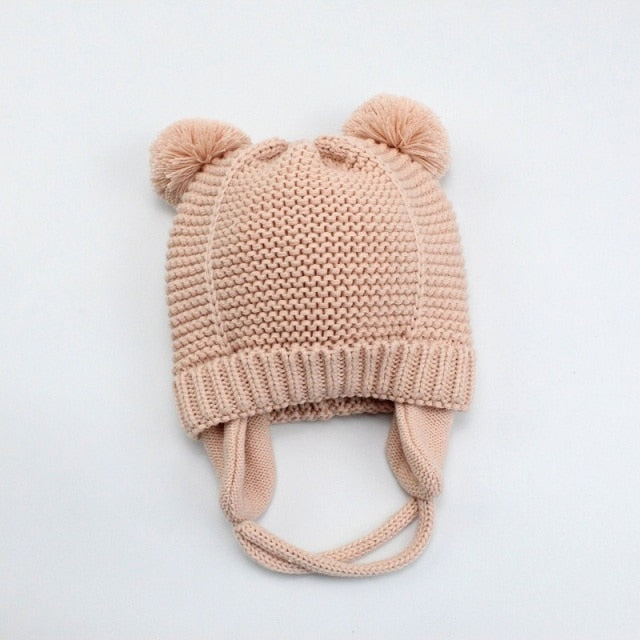 Cotton Designer Knitted Beanie for Girls by Facejoy