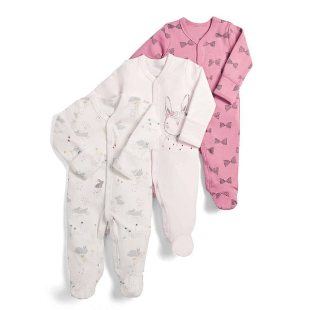 Long Sleeve Cotton Pajamas for Girls (3-Pack) by Lify