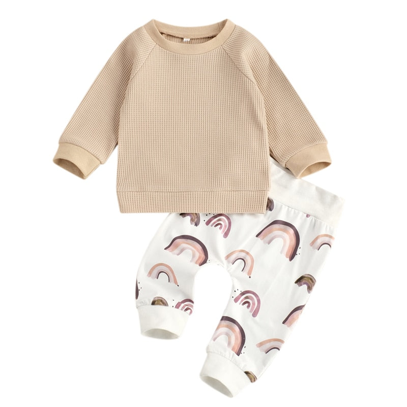 2-Piece Long Sleeve Shirt and Pants Set for Girls by Liora
