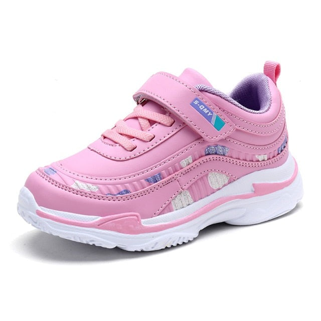 Anti-Slip Lightweight Soft Leather Designer Sneakers for Girls by ENG