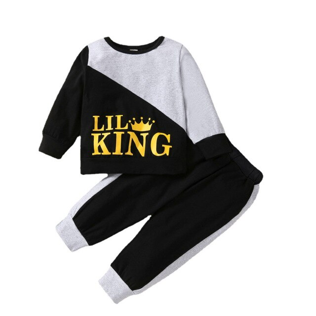 2-Piece Long Sleeve Sweatshirt and Pants for Boys by Wisen
