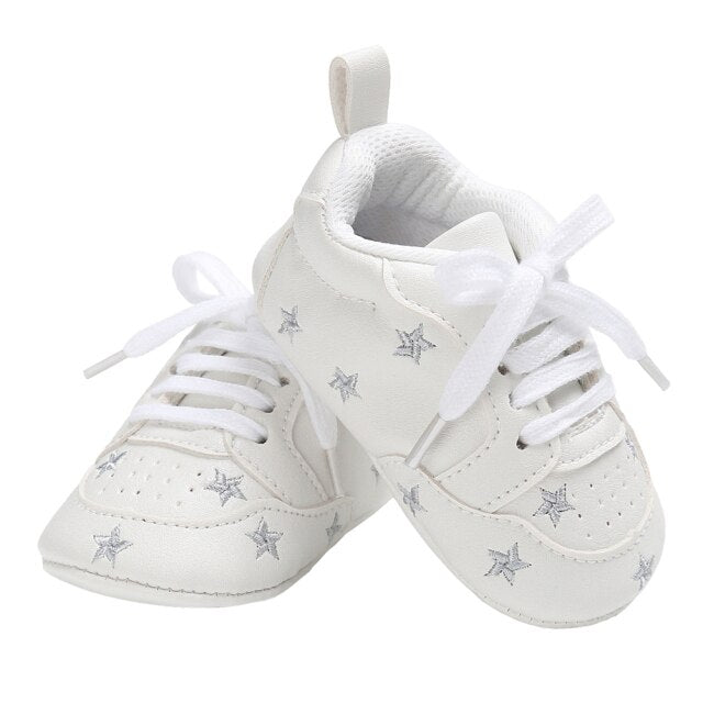 Low Top Anti-Slip Soft Leather Designer Shoes for Girls by First Walker
