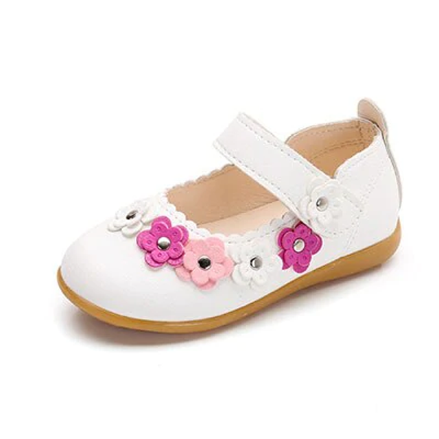 Anti-Slip Soft Leather Princess Shoes for Girls by M. Lei