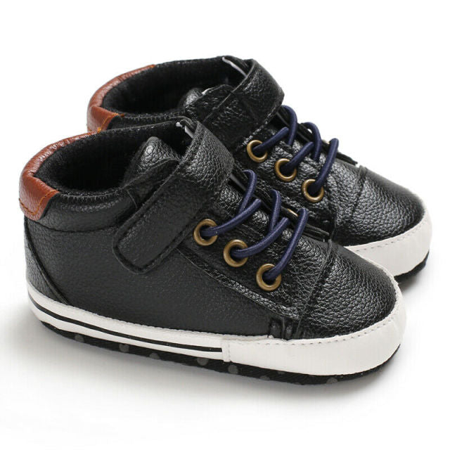 Anti-Slip Soft Leather Designer Shoes for Boys by Pudco