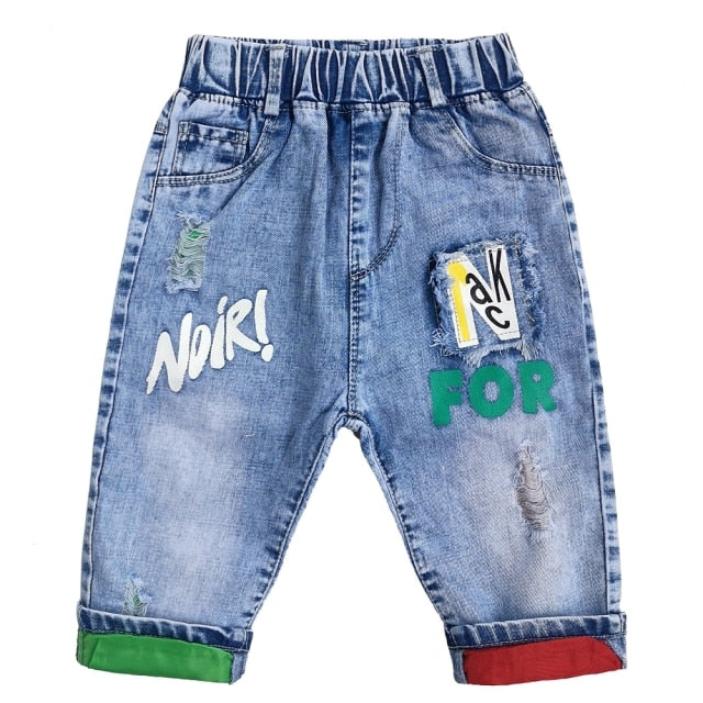 Designer Acid Wash Jean Shorts for Boys by Chumey