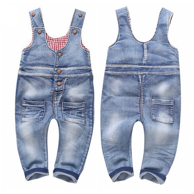 Unisex Denim Coverall Rompers by Chumey