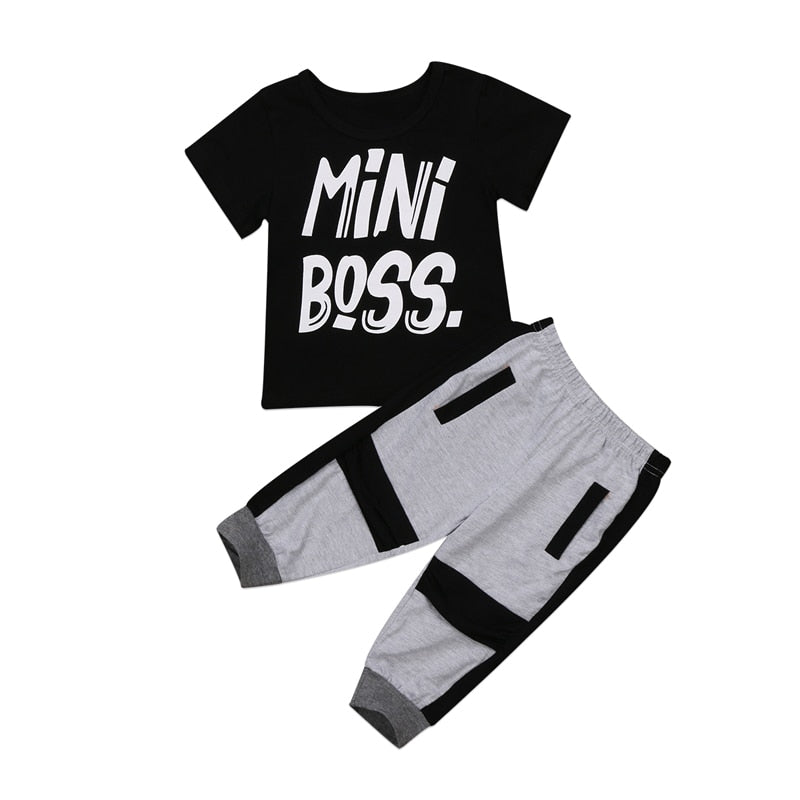 2-Piece Short Sleeve Shirt and Pants Set for Boys by Liora