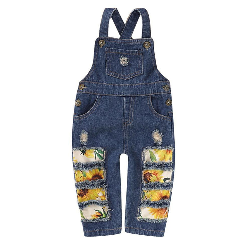 Denim Coverall Romper for Girls by Chumey