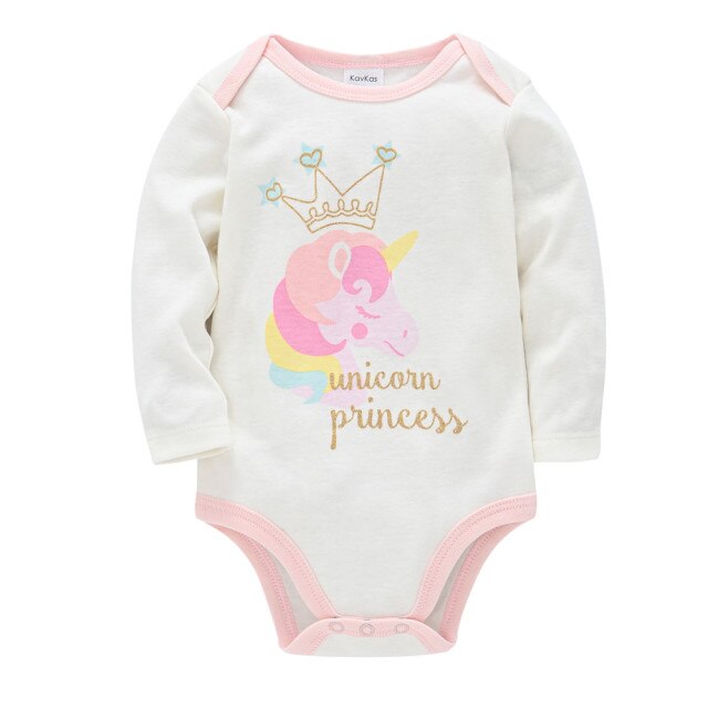 Long Sleeve Cotton Onesies for Girls by Honey Zone