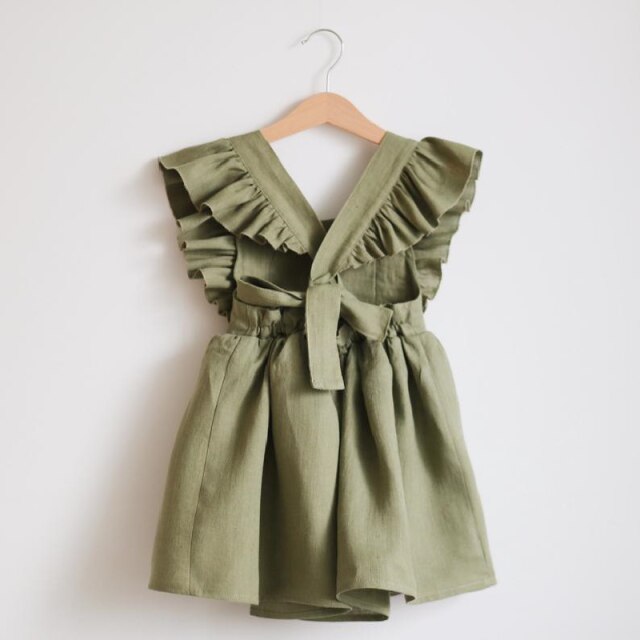 Sleeveless Cotton Blended Dresses for Girls by Loyin