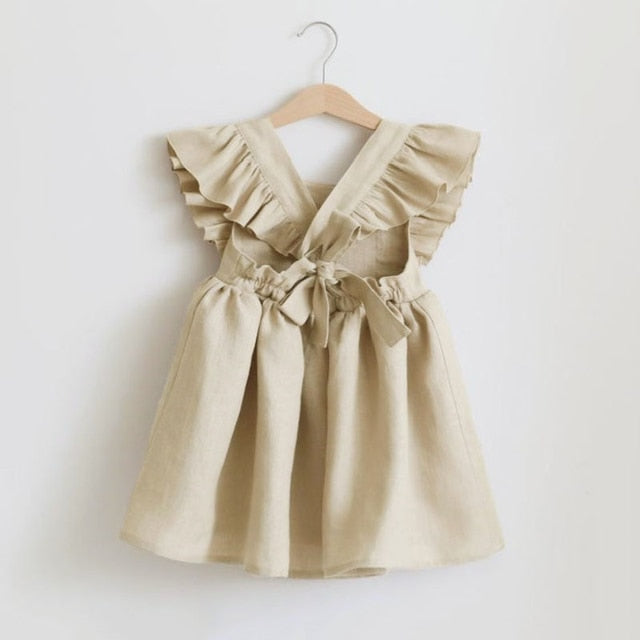 Sleeveless Cotton Blended Dresses for Girls by Loyin