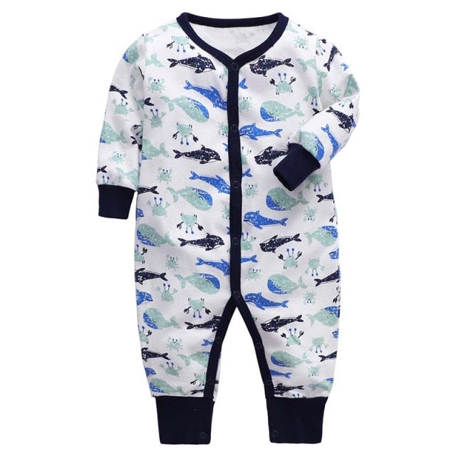 Long Sleeve Cotton Jumpsuit Pajamas for Girls and Boys by KavKas