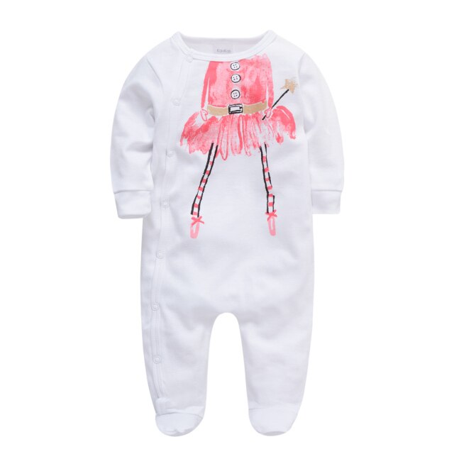 Long Sleeve Cotton Jumpsuits for Girls by KavKas