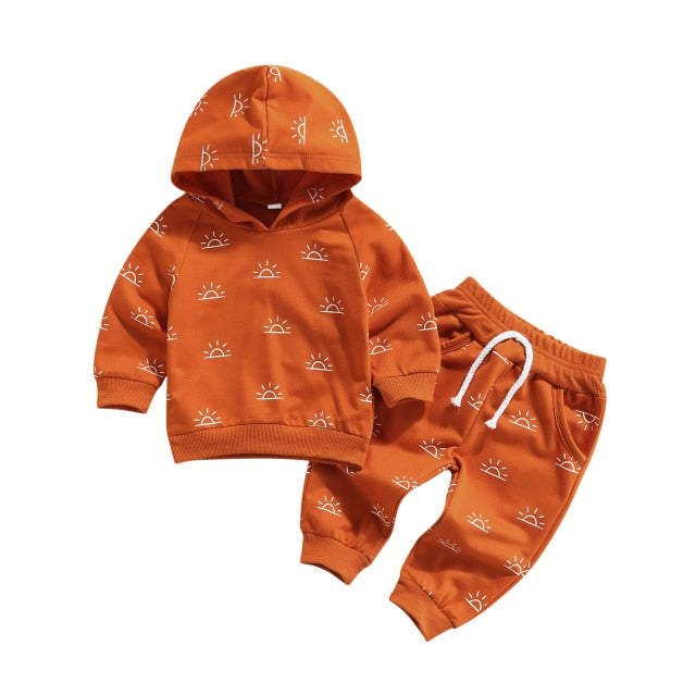 2-Piece Hooded Cotton Sweatshirt and Pants for Girls by Liora