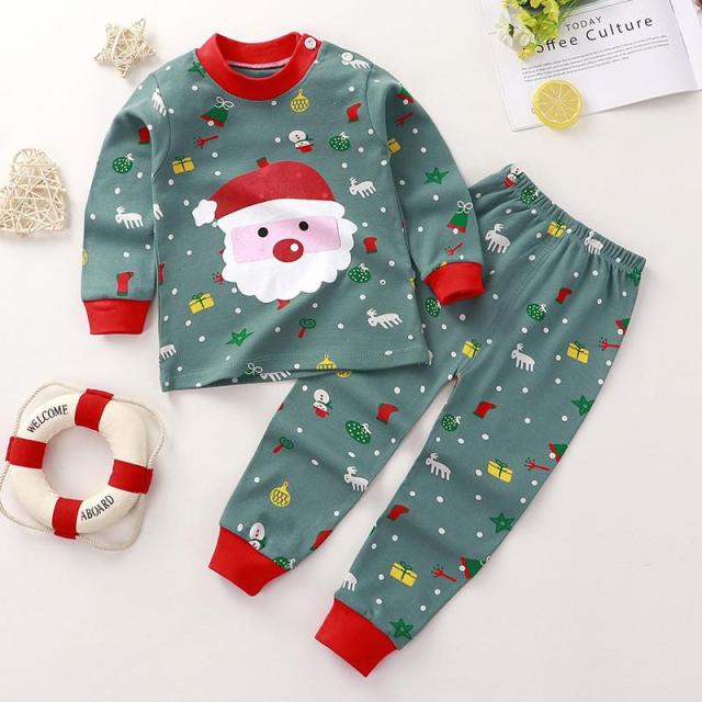 2-Piece Cotton Long Sleeve Cotton Pajamas for Girls by Chivry