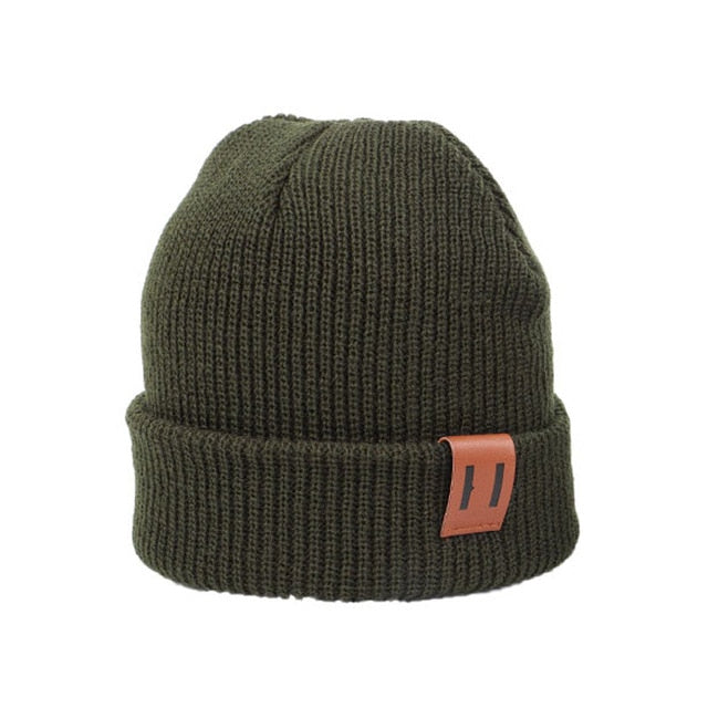Unisex Cotton Solid Color Beanie by Tyessi