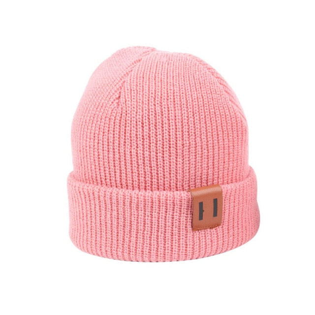 Unisex Cotton Solid Color Beanie by Tyessi