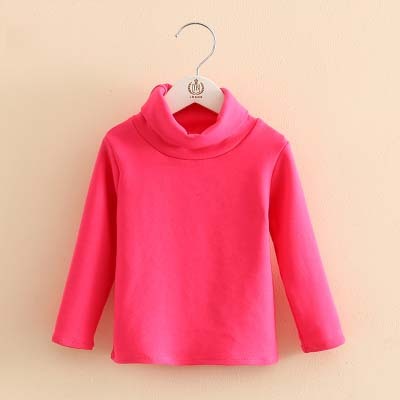 Long Sleeve Solid Color Turtleneck Sweaters for Girls by Lanbe Paris
