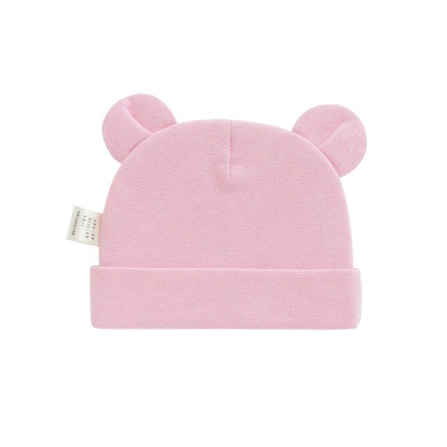 Unisex Cotton Hippo Ear Beanie Hats by Beanie