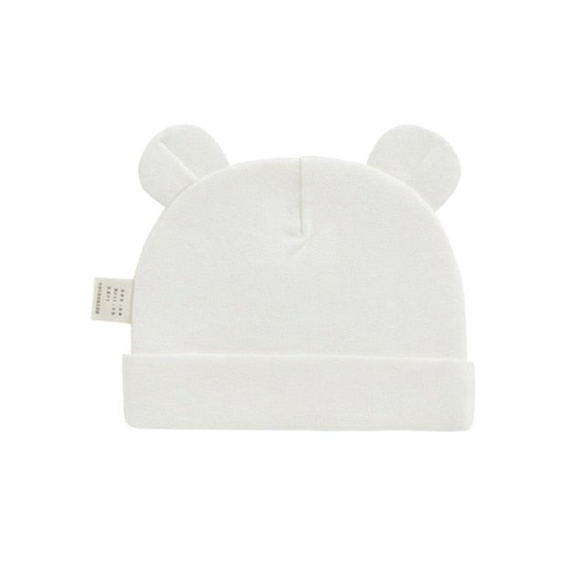 Unisex Cotton Hippo Ear Beanie Hats by Beanie