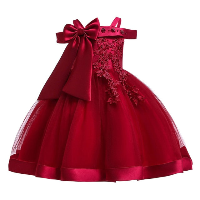 Sleeveless Formal Cotton Bell-Shaped Dress for Girls by LJW