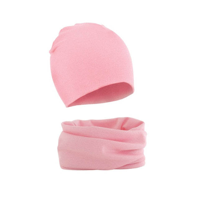 2-Piece Unisex Solid Color Beanie and Scarf Set by Beanie