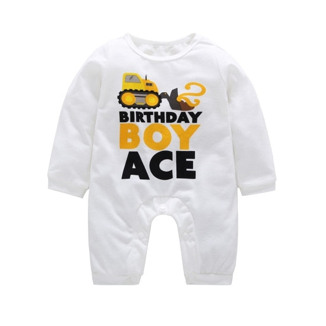 Long Sleeve Cotton Rompers for Boys by Kids Play