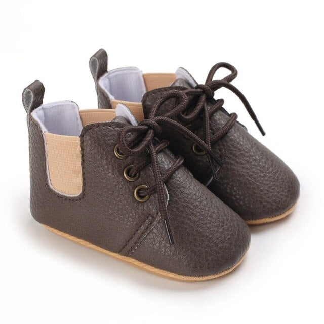Anti-Slip Soft Leather Designer Shoes for Girls by First Walker