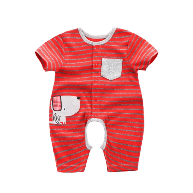 Unisex Short Sleeve Cotton Rompers by MiniCar
