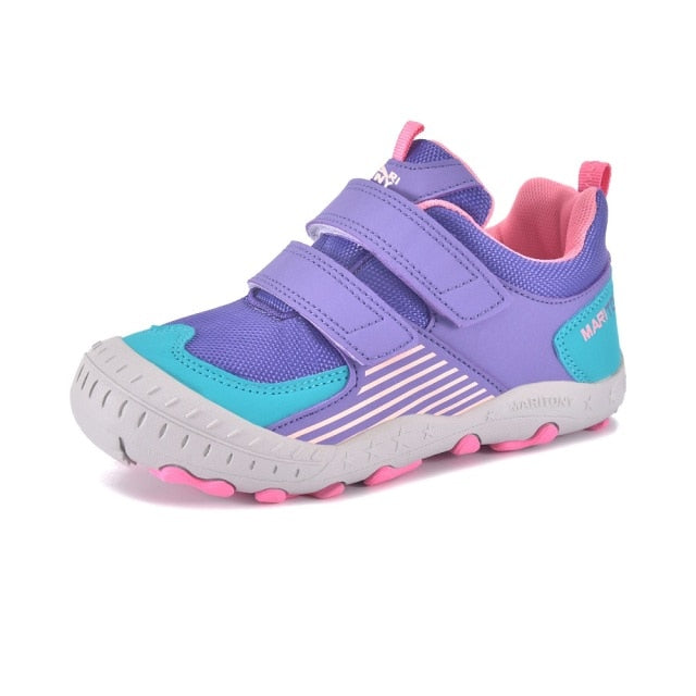 Waterproof Anti-Slip Soft Leather Hiking Shoes for Girls by Mariton