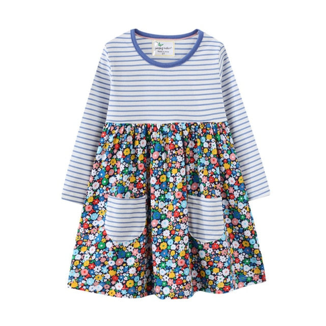 Long Sleeve Cotton Dresses for Girls by Nova Clothing