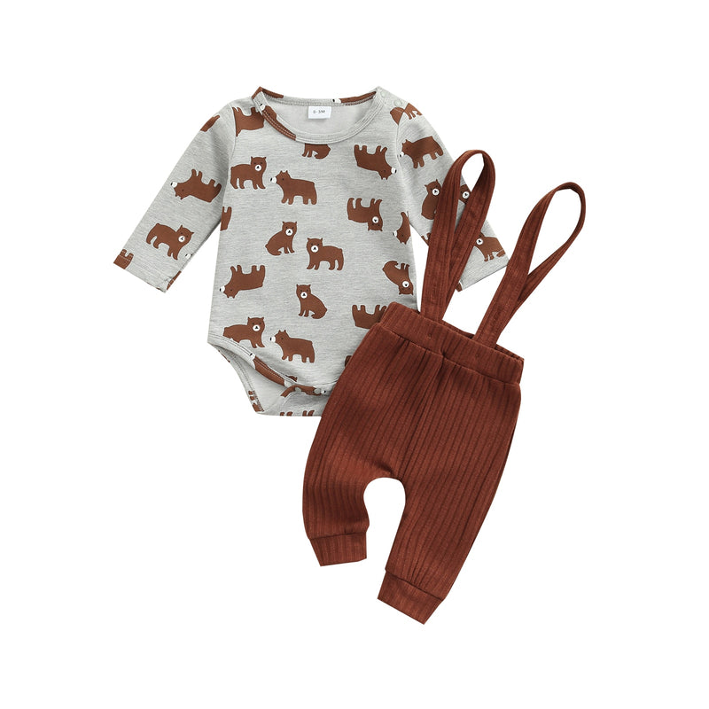 2-Piece Long Sleeve Onesie and Pants Set for Boys by Liora