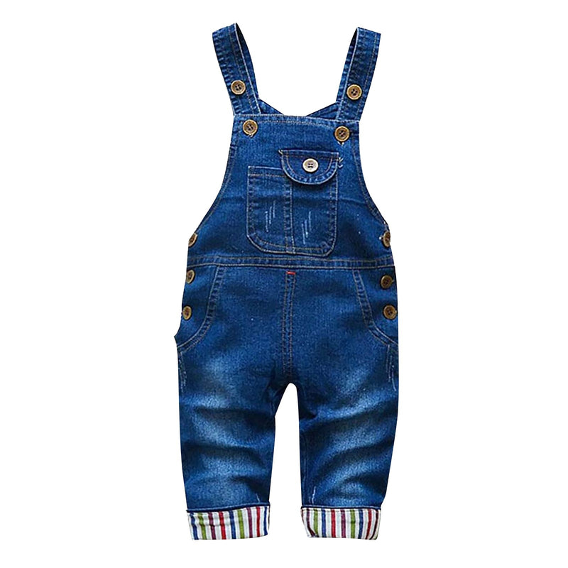 Denim Coverall Romper for Girls by Chumey