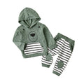 2-Piece Long Sleeve Hooded Cotton Shirt and Pants Set for Boys by Liora