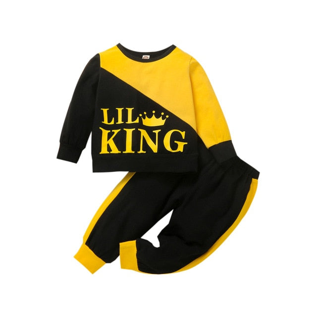 2-Piece Long Sleeve Sweatshirt and Pants for Boys by Wisen