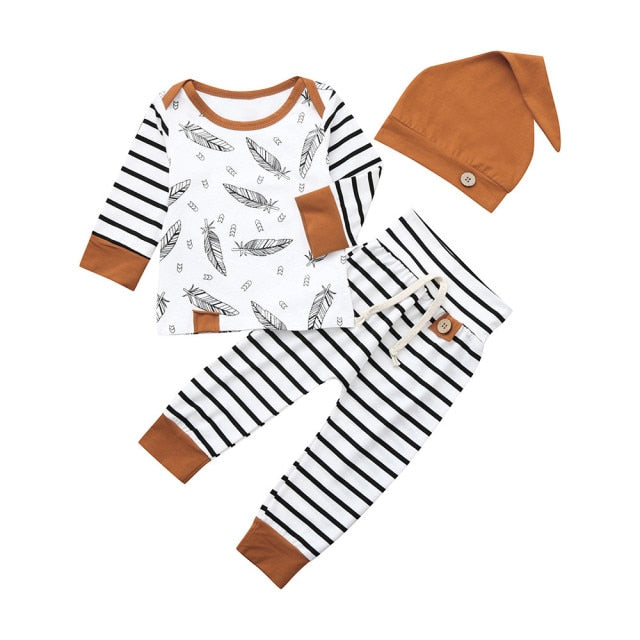 3-Piece Long Sleeve Cotton Shirt and Pants Set for Boys by Liora