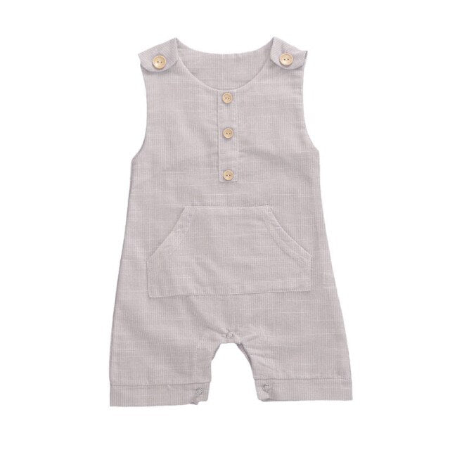 Unisex Cotton Coverall Romper Shorts by Lior