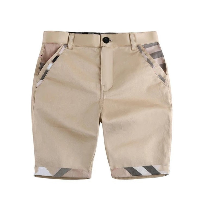 Casual Cotton Khaki Shorts for Boys by Liora