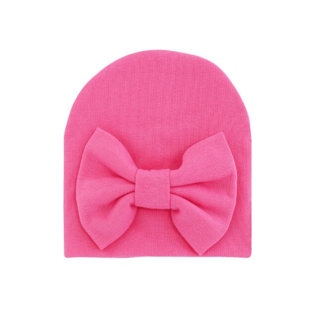 Cotton Double Layer Bowknot Beanie for Girls by Beanie