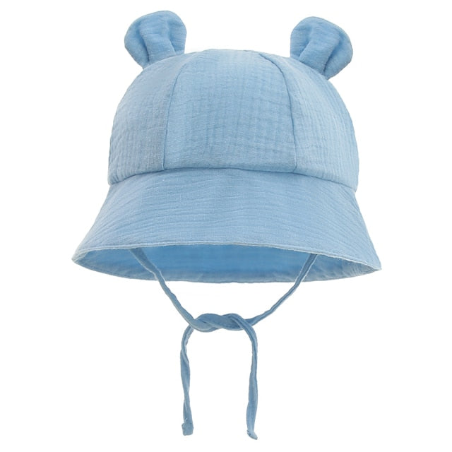 Cotton Rabbit Eared Bucket Hat for Girls by Dempsie Fargo