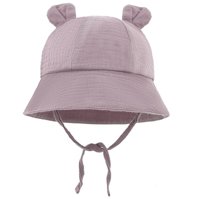 Cotton Rabbit Eared Bucket Hat for Girls by Dempsie Fargo