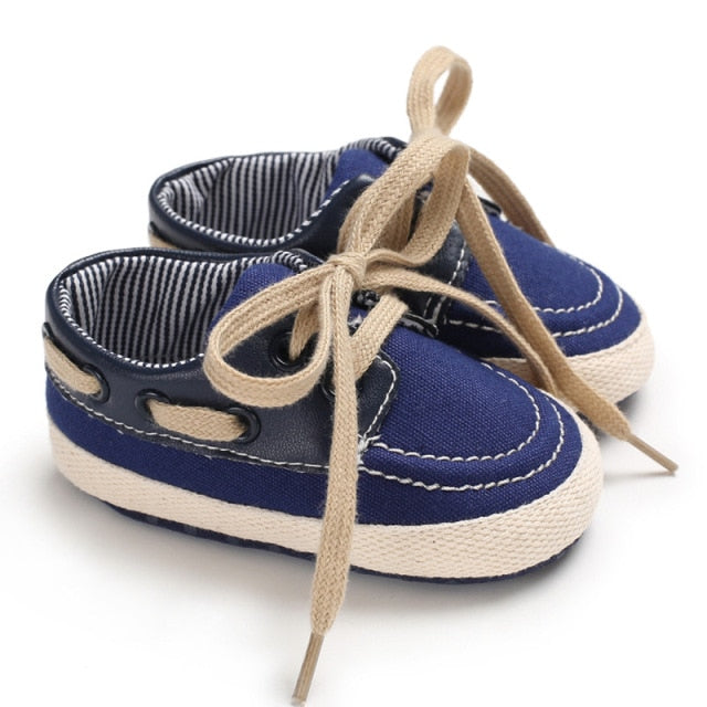 Anti-Slip Low Top Soft Canvas Shoes for Boys by First Walker