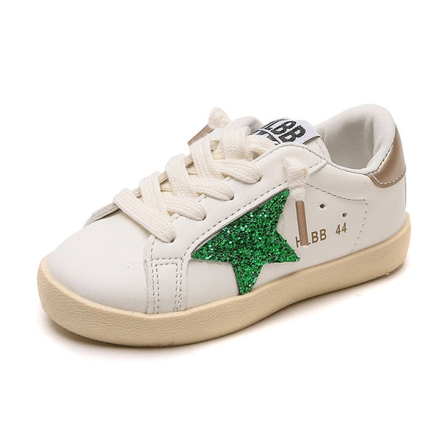 Low Top Soft Leather Anti-Slip Designer Sneakers for Girls by Ello