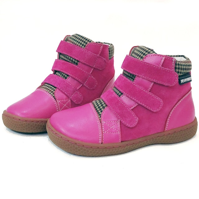 Anti-Slip Soft Leather Designer Ankle Boots for Girls by Bosa