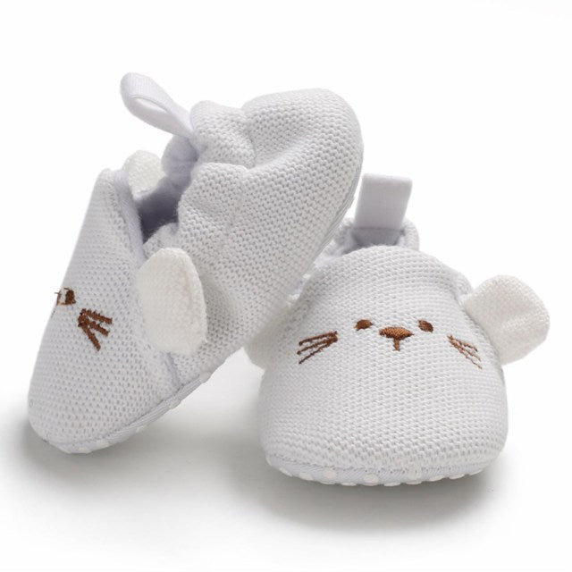 Low Top Anti-Slip Soft Knit Booty Shoes for Girls by Emma